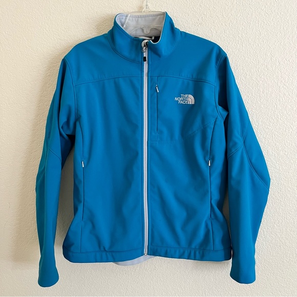 The North Face Jackets & Blazers - The North Face Large Blue Women Jacket Full Zip EUC Pockets Hidden Zip High Neck